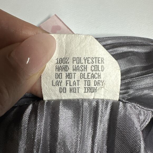 Y2K Heart And Soul Silver Metallic Pleated Halter Top Clubwear Party Glam L USA - Picture 10 of 12